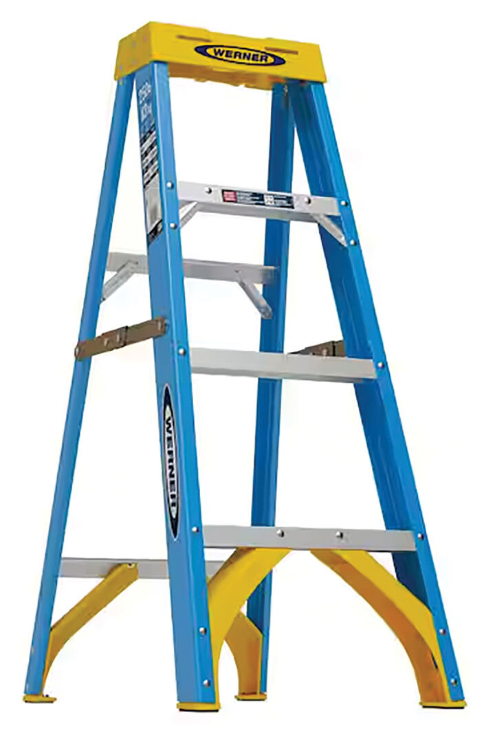 Werner 4 Ft Type I 250 LB Fiberglass Step Ladder