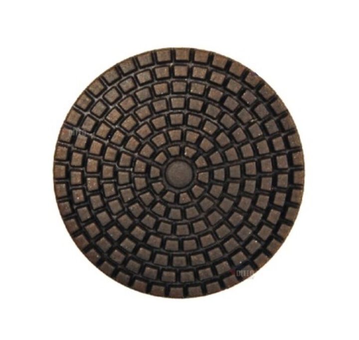 Diteq 50 Grit 3 Inch Resin Flexible Concrete Polishing Pad Brown