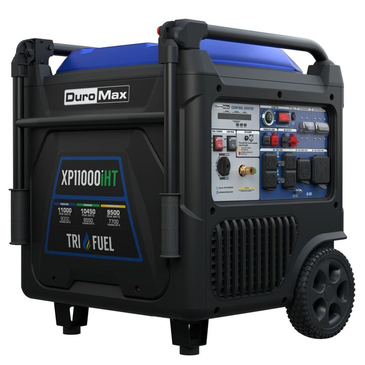 Duromax 11000 Watt Portable Tri Fuel 49 State Inverter Generator with CO Sensor