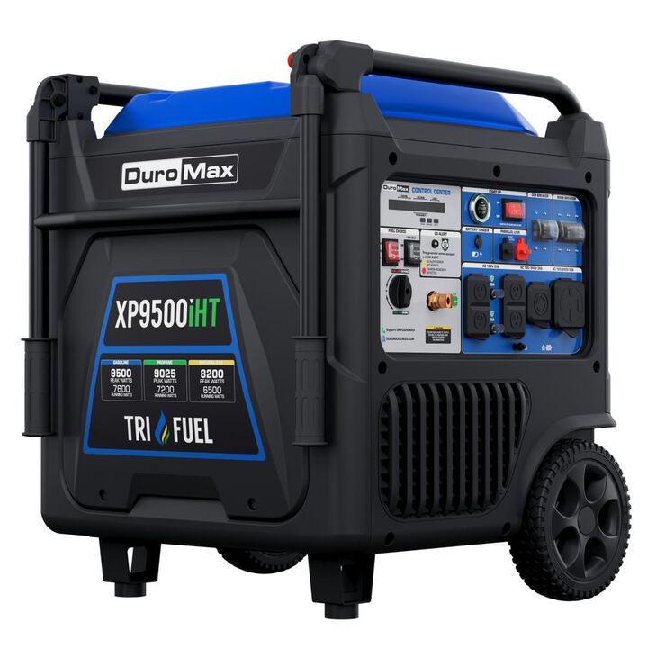 Duromax 9500 Watt Tri Fuel 49 State Portable Inverter Generator with CO Sensor