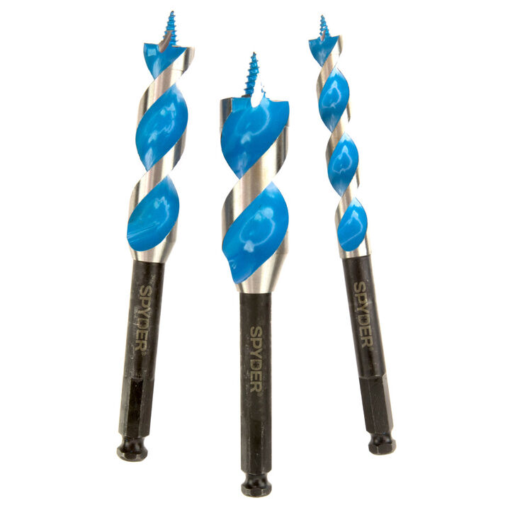 Spyder Stinger Woodboring Auger Bit Set 3 Pieces
