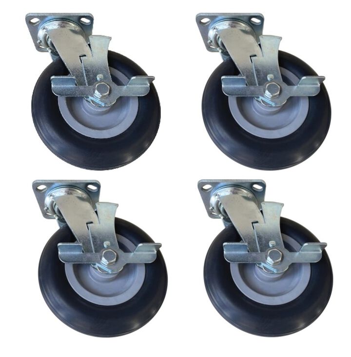 Magnum Tool Group Max Performance 8 Inch Non-Marking Swivel Caster with Lock and Brake