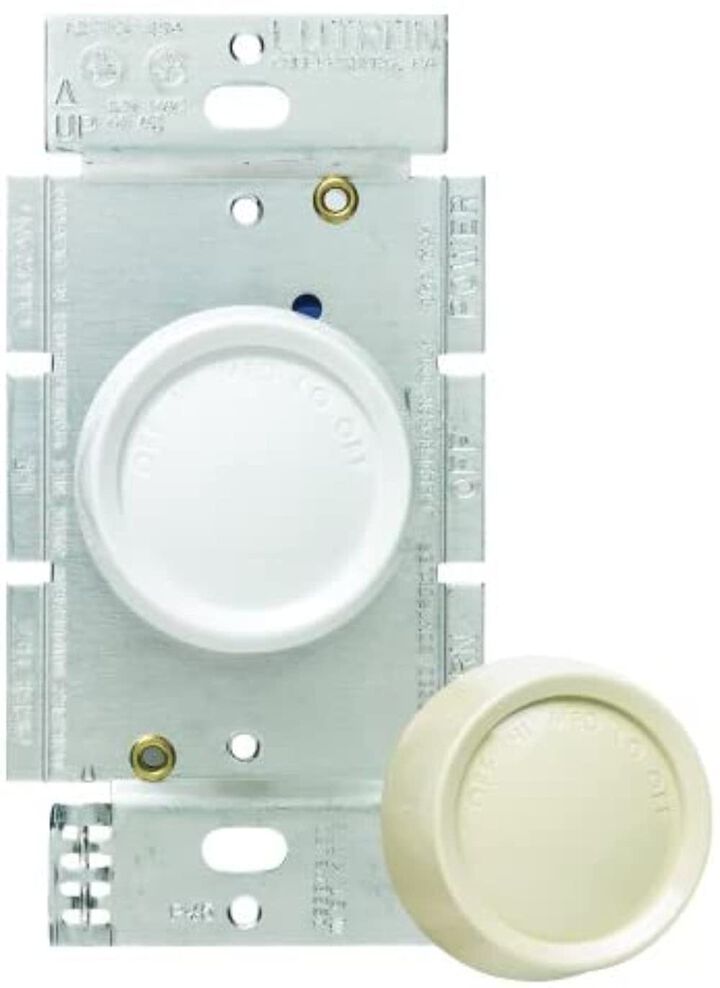 Lutron 120VAC 1.5A 1P Gloss Ivory/White 3-Speed Rocker Fan Control