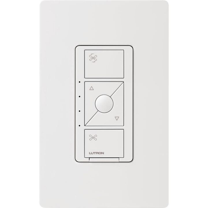 Lutron Caseta 120V 1.5A 1P Gloss White Wireless Smart Fan Speed Control