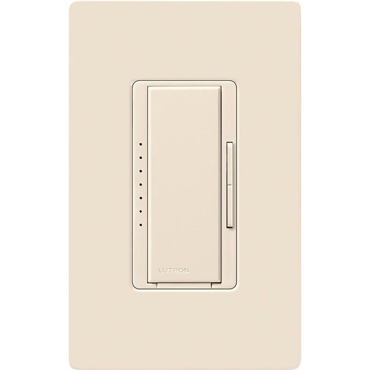 Lutron Maestro LED+ 120V 150W Gloss Light Almond Decorator Dimmer Switch