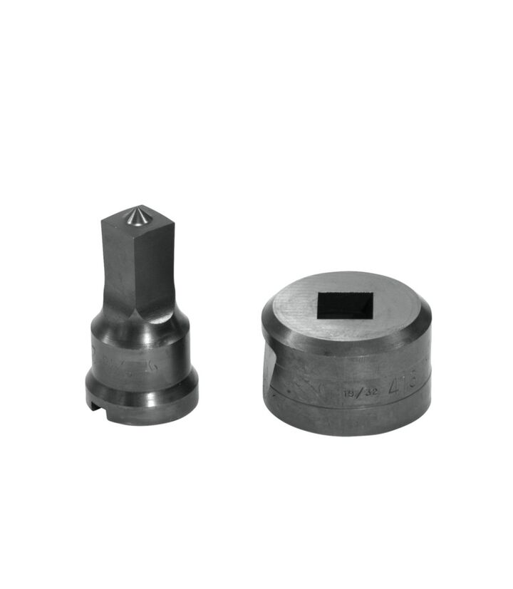Edwards 9/16 Inch Punch x 19/32 Inch Die Square Punch & Die Set