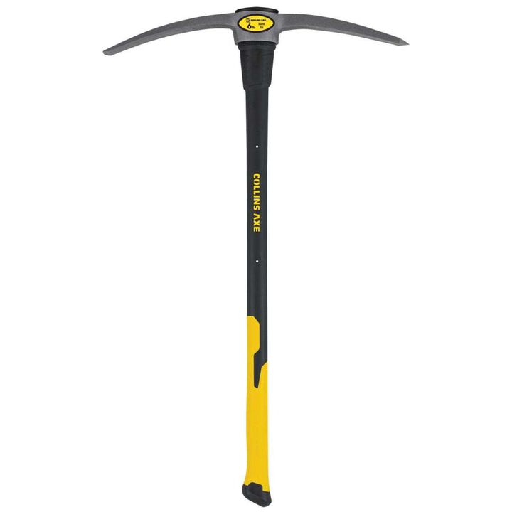 Truper 6 Lbs Forged Steel Blade Pick Mattock with 36 Inch Fiberglass Handle