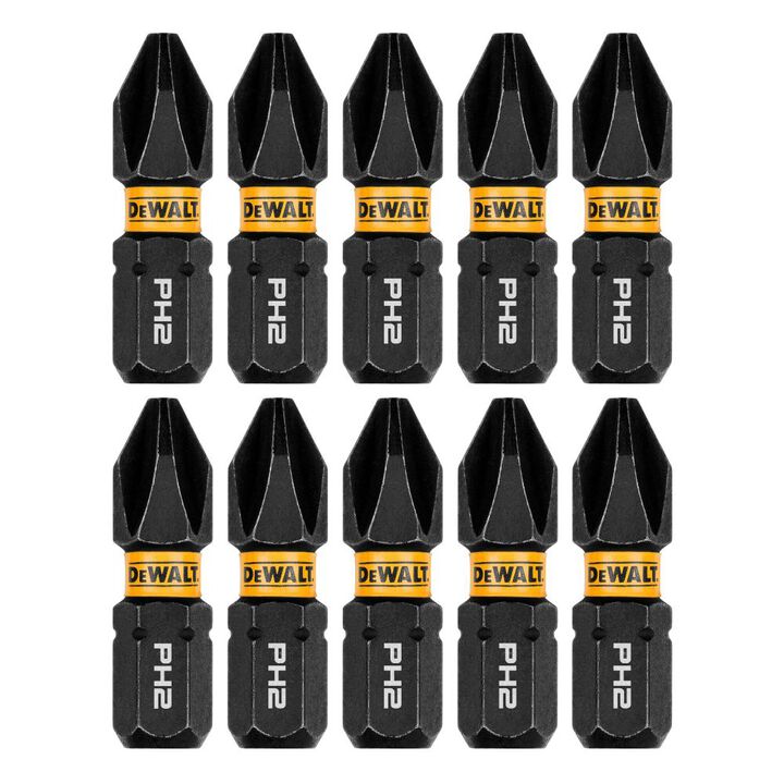 DEWALT ELITE SERIES 1 Inch Bits For PH2 10 Pieces
