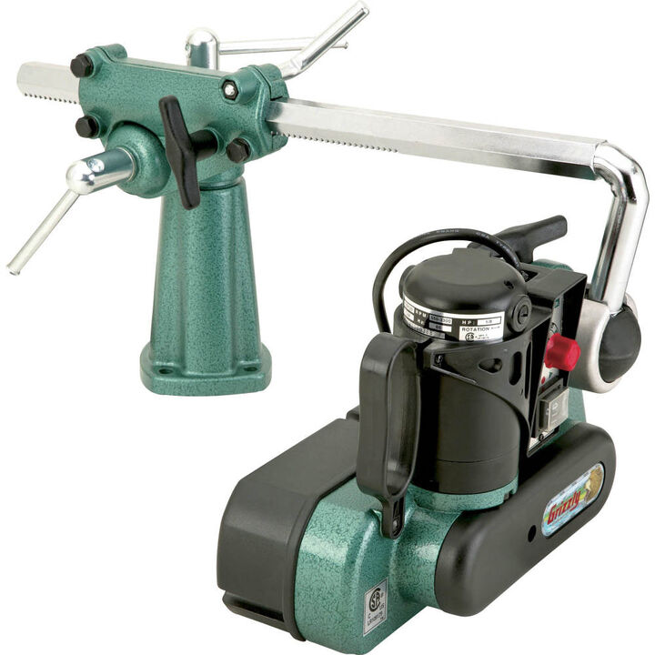 Grizzly Industrial 1/8 HP Variable-Speed Single-Phase 3-Roller Corded Power Feeder