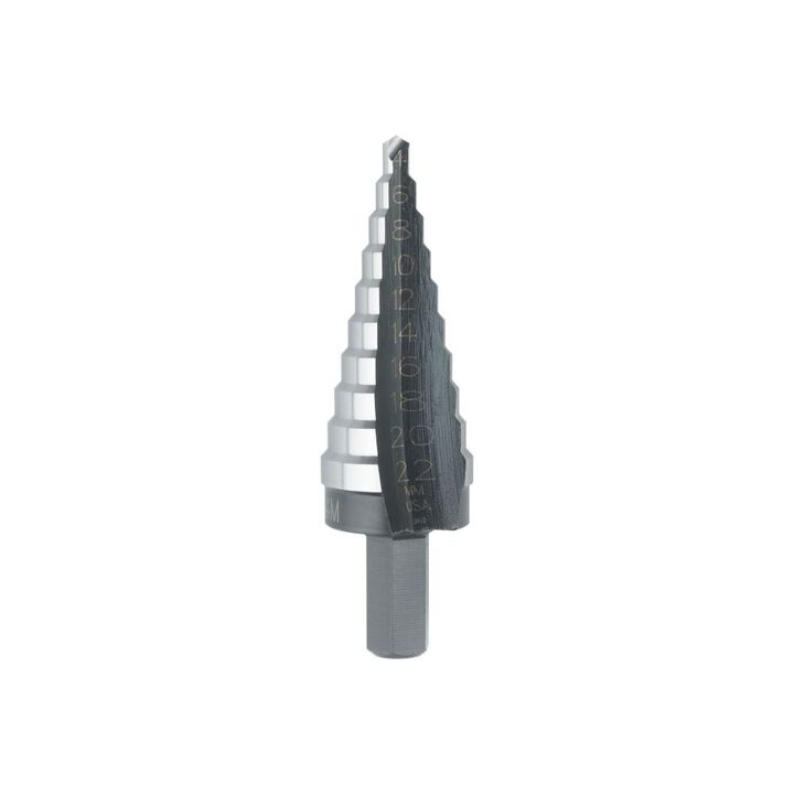 Irwin Unibit 4M 4MM To 22MM By 3/8 Inch Shank Step Drill Bit