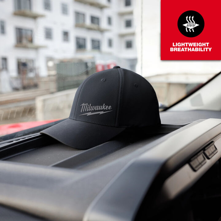 Milwaukee WORKSKIN Performance Fitted Hat Black S/M, large image number 4