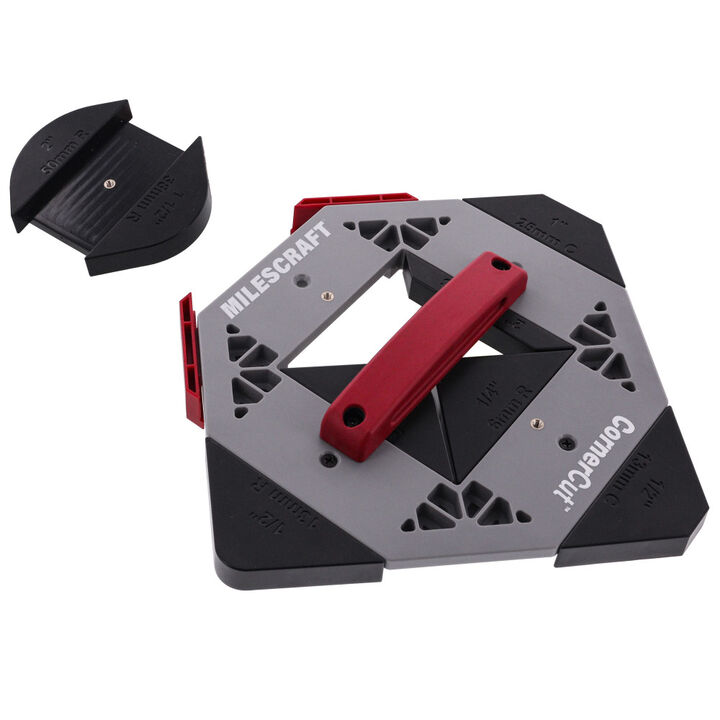 Milescraft CornerCut Corner Radius Router Jig Handheld Router or Router Table