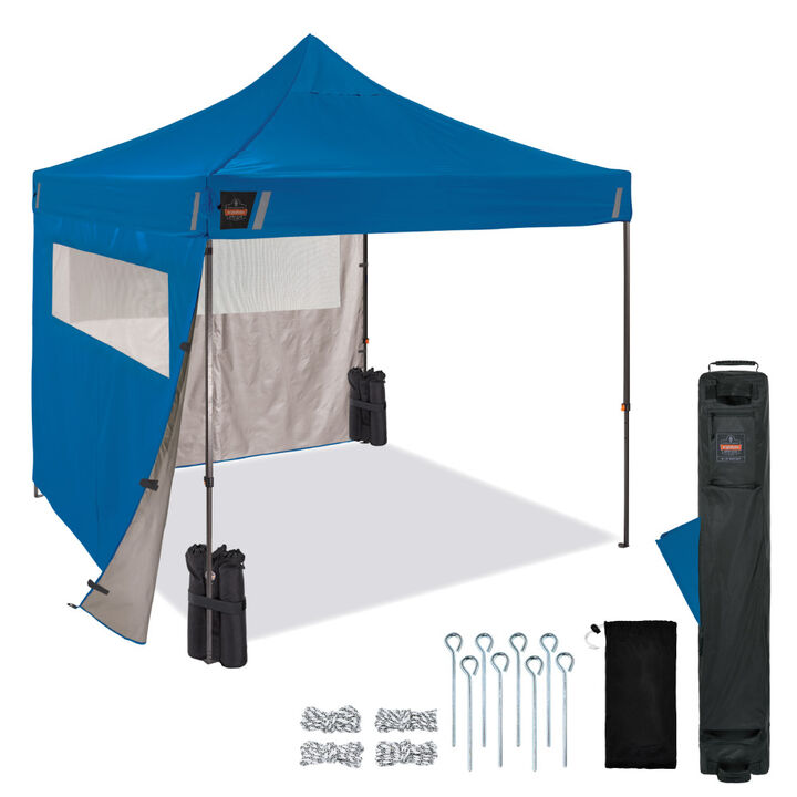 Ergodyne Heavy-Duty Tent Kit with Mesh Windows Blue