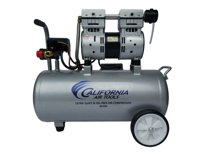California Air Tools Ultra Quiet Oil-Free Corded 1HP 8 Gallon Aluminum Tank Air Compressor