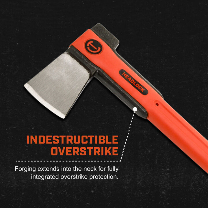 Crescent HEADLOCK 8lb Fiberglass Splitting Axe with 36 Inch Handle, large image number 2