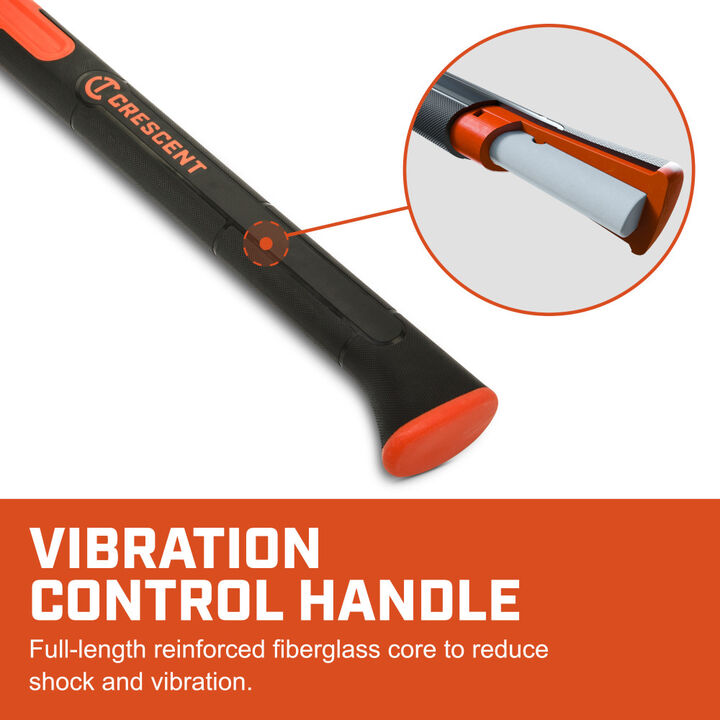Crescent HEADLOCK 8lb Fiberglass Splitting Axe with 36 Inch Handle, large image number 3