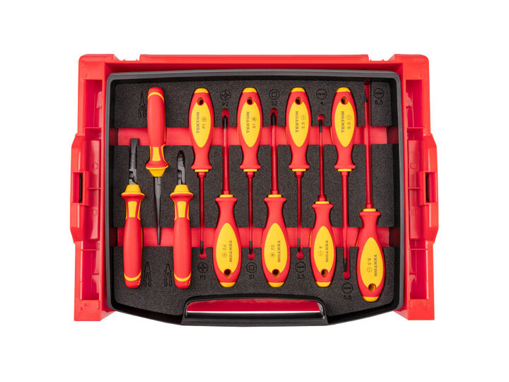 Tekton Insulated Phillips, Slotted, Square Drivers and Pliers Set, 11 Pieces