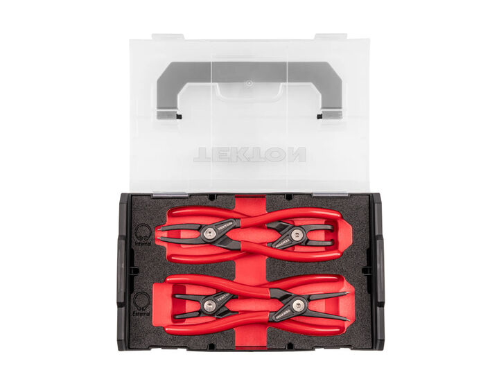 Tekton 7 Inch Internal, External Retaining Ring Pliers, 0.070 Inch Tips