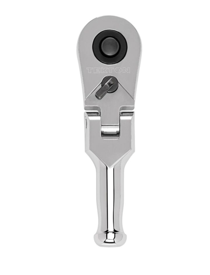 Tekton 1/4 Inch Drive x 3 Inch Flex Head Quick-Release Stubby Ratchet