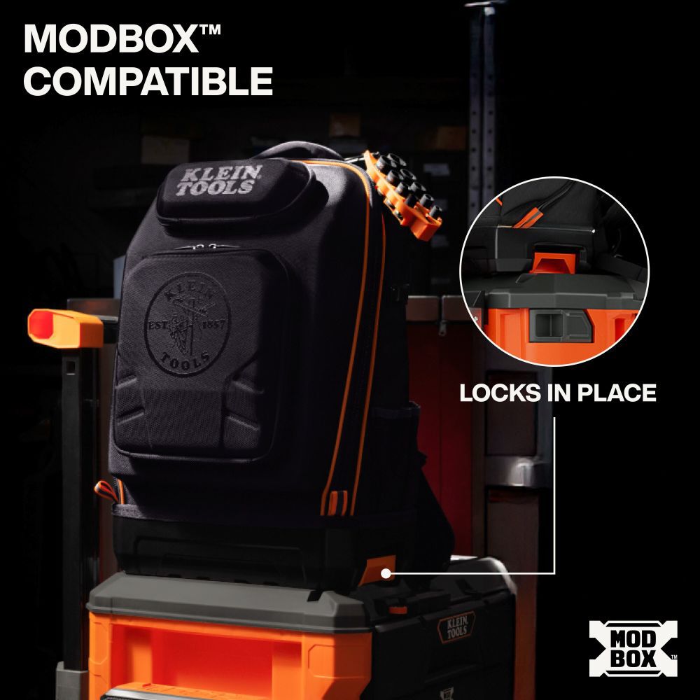 Klein Tools MODbox Hardshell Tool Backpack with 40 Pockets, large image number 9