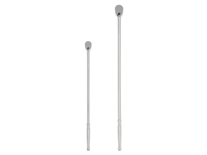 Tekton 3/8, 1/2 Inch Drive Non-QR Extra-Long Ratchet Set, 2 Pieces