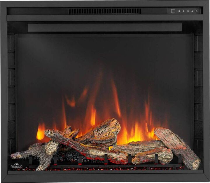 Napoleon Element Electric 36 Inch Single-Sided Built-In Fireplace Black