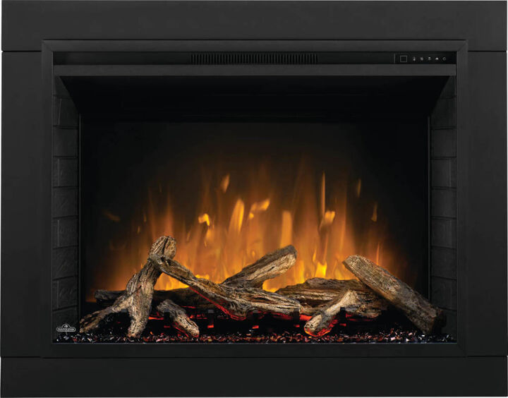 Napoleon Element Electric 42 Inch Single-Sided Built-In Fireplace Black