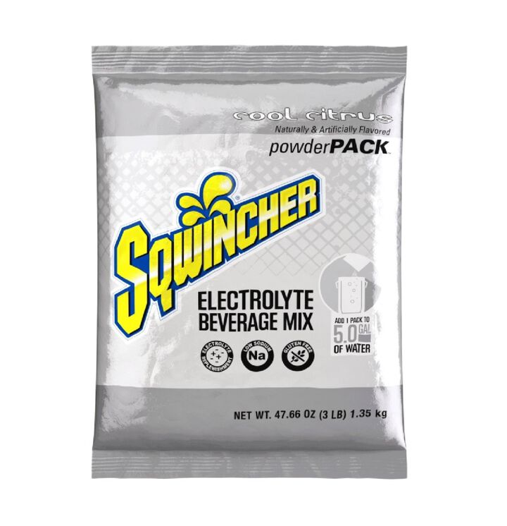 Sqwincher Mix and Serve Electrolyte Beverage Mix 5 Gallon Cool Citrus