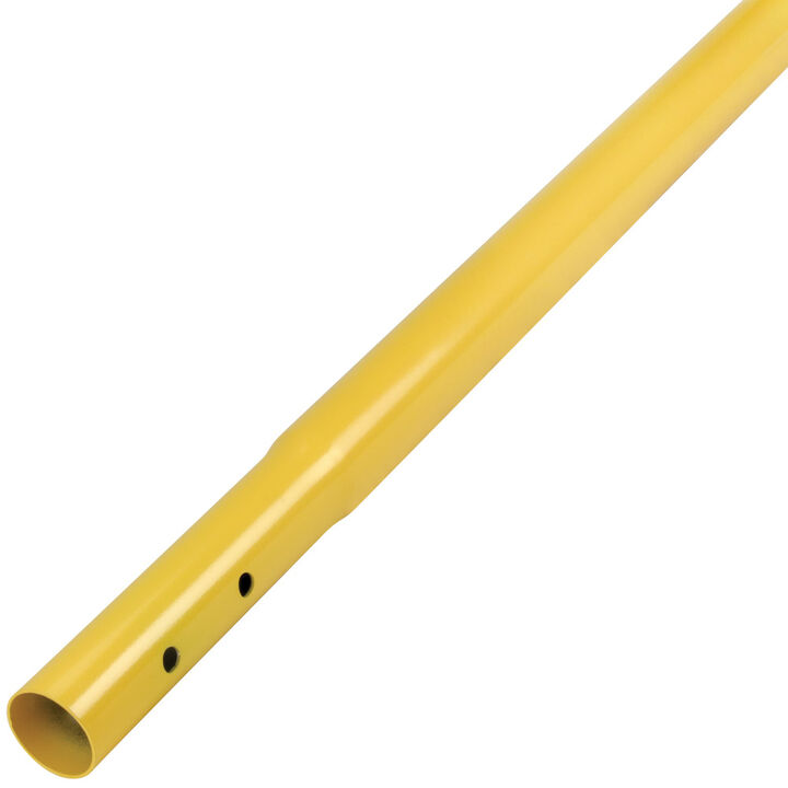 Kraft Tool Co 6 Ft Yellow Powder Coated Alum. Swaged Button Handle - 1-3/4 Inch Diameter