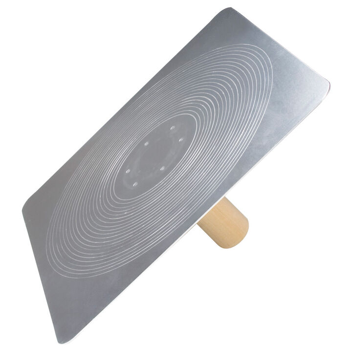 Kraft Tool Co 13 Inch x 13 Inch Aluminum Plastering Hawk with Wood Handle