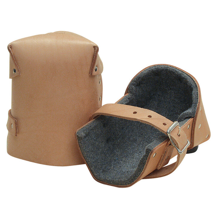 Kraft Tool Co 1 Inch Thick Felt Leather Knee Pads - Pair