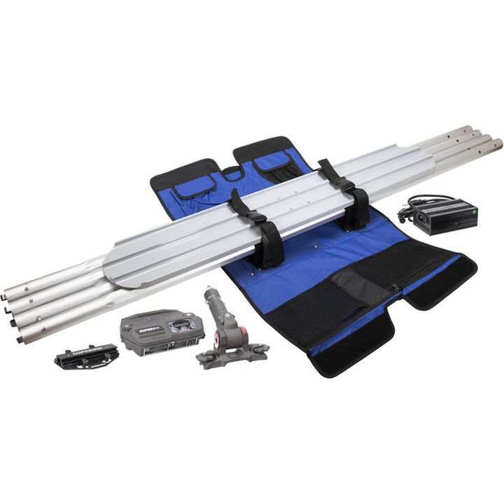 Marshalltown NXT PHASE Finishers Tote Kit with 48 Inch Magnesium Bull Float Blade and Gen3 MagVibe
