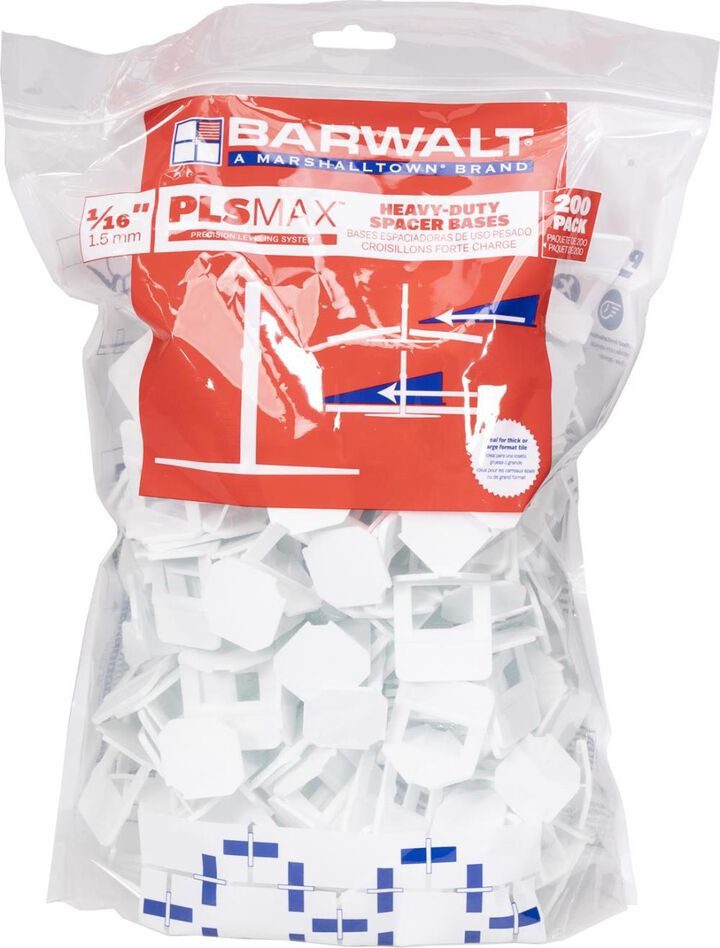 Marshalltown PLSMAX 1/16 Inch Straight Spacer Base 200 Pieces
