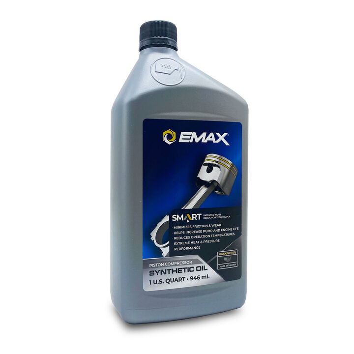 EMAX 1 Qt 30W Smart Synthetic Oil for Piston Air Compressor
