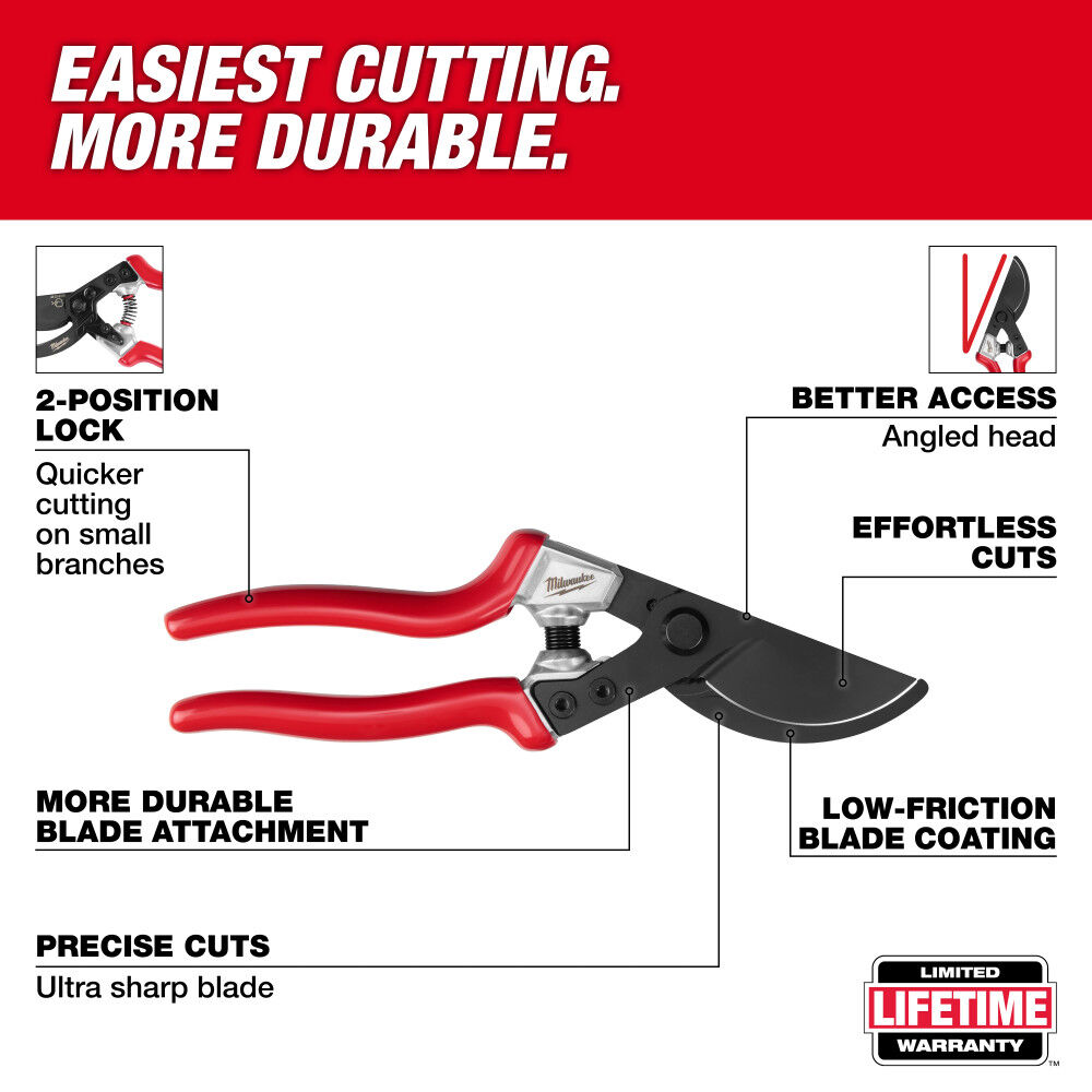 Milwaukee 1 Inch Angled Pruner, large image number 2