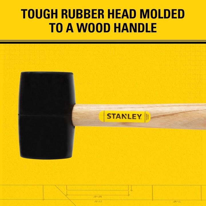 Stanley 16 Oz Rubber Mallet, large image number 3