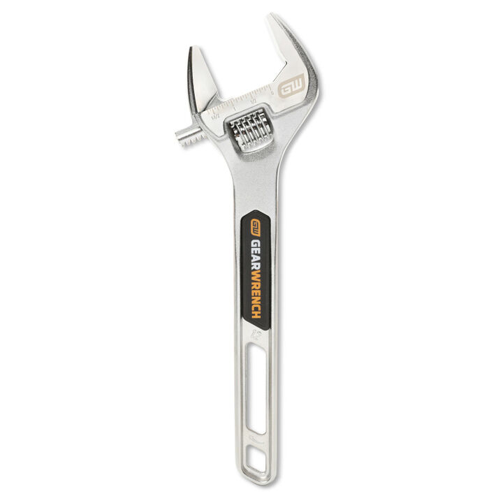 GEARWRENCH 12 Inch Chrome Plated Adjustable Wrench