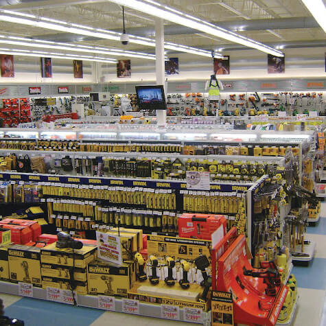 Aisles at the Acme Tools in Bemidji, MN