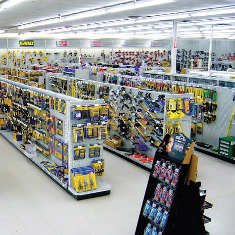 Aisles in the Acme Tools in Cedar Rapids