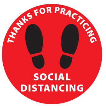 Social Distancing floor circle