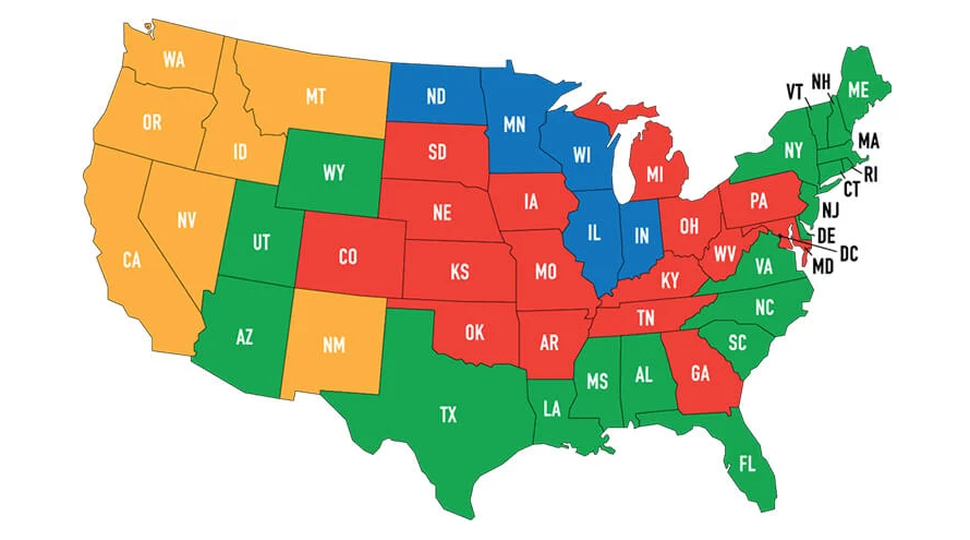 Freight/LTL Shipping map 