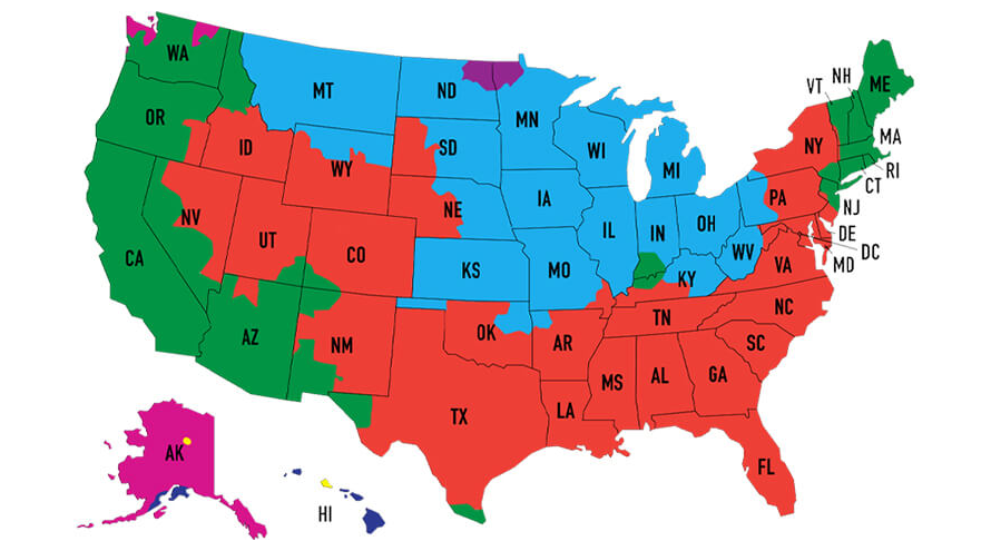 Ground Shipping map 