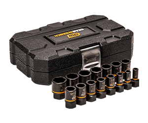 Gearwrench 15 piece 0.25 Inch and 0.375 Inch Drive Bolt biter Impact Extraction Socket Set