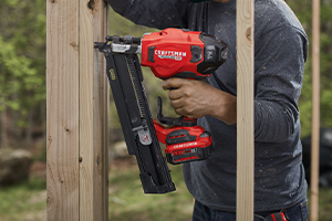 Craftsman V20 21 degree brushless cordless plastic collated framing nailer
