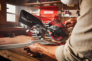 Craftsman V20 7 0.25 inch cordless sliding miter saw