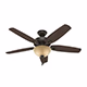 Hunter Fan Builder Deluxe Ceiling Fan 52in Bronze Brazilian Cherry