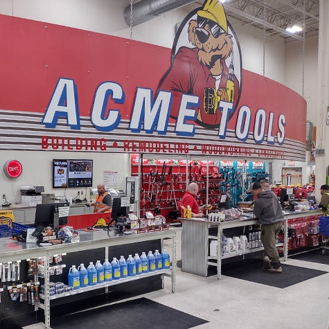 Acme Tools service counter at Plymouth, MN