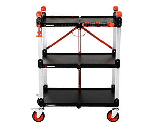 Crescent Site Runner 3 Shelf Folding Jobsite Cart