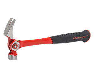 Crescent 18 Oz Steel Indexing Claw Hammer with Cushion Grip Handle