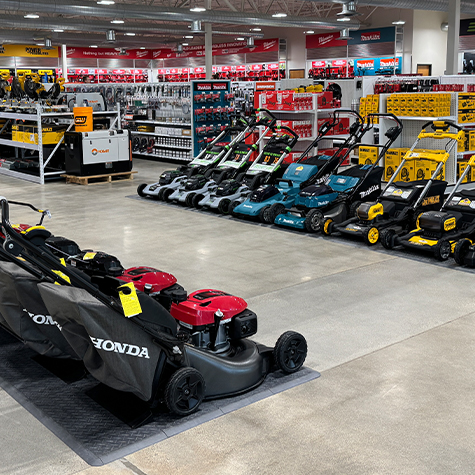 Acme Tools Rochester salesfloor mowers